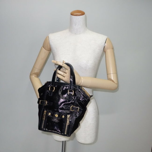 Yves Saint Laurent Handbag Downtown Mini Patent Leather Black - Picture 3 of 7